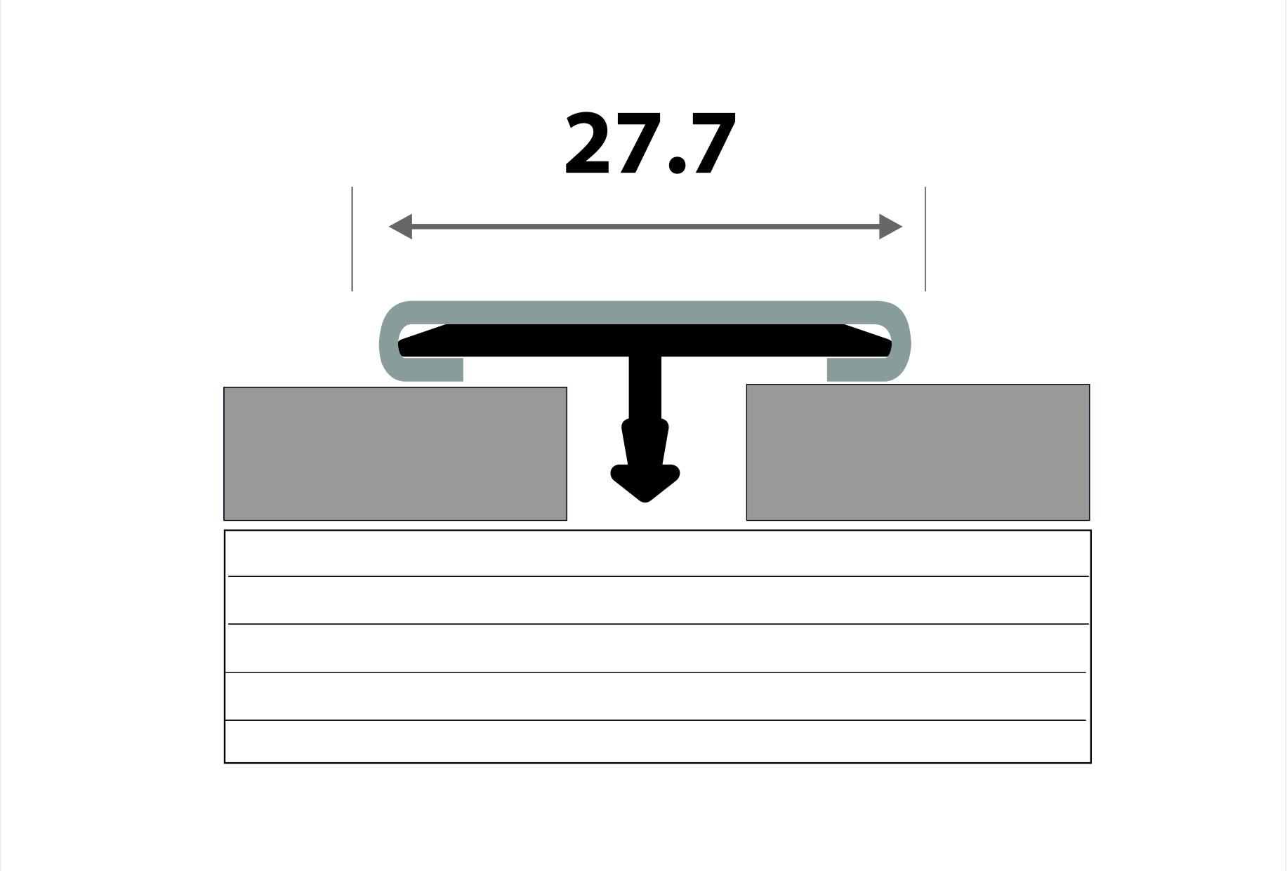 Профиль стыкоперекрывающий ПС 11НСМ(304).2700.004 2,7 м Бронза