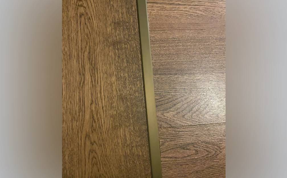 PVS90-07 Профиль Т-образный нержавеющая сталь Антик браш темный 14мм х 2.7м