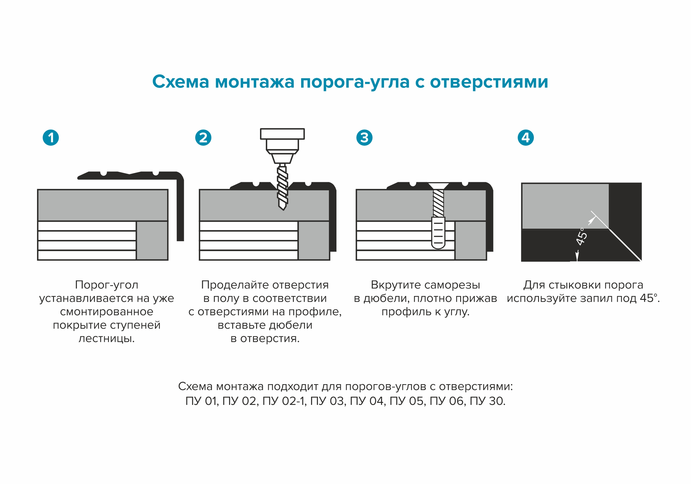 Порог угловой ПУ 02.1800.051 0,9 м Сосна жемчужная