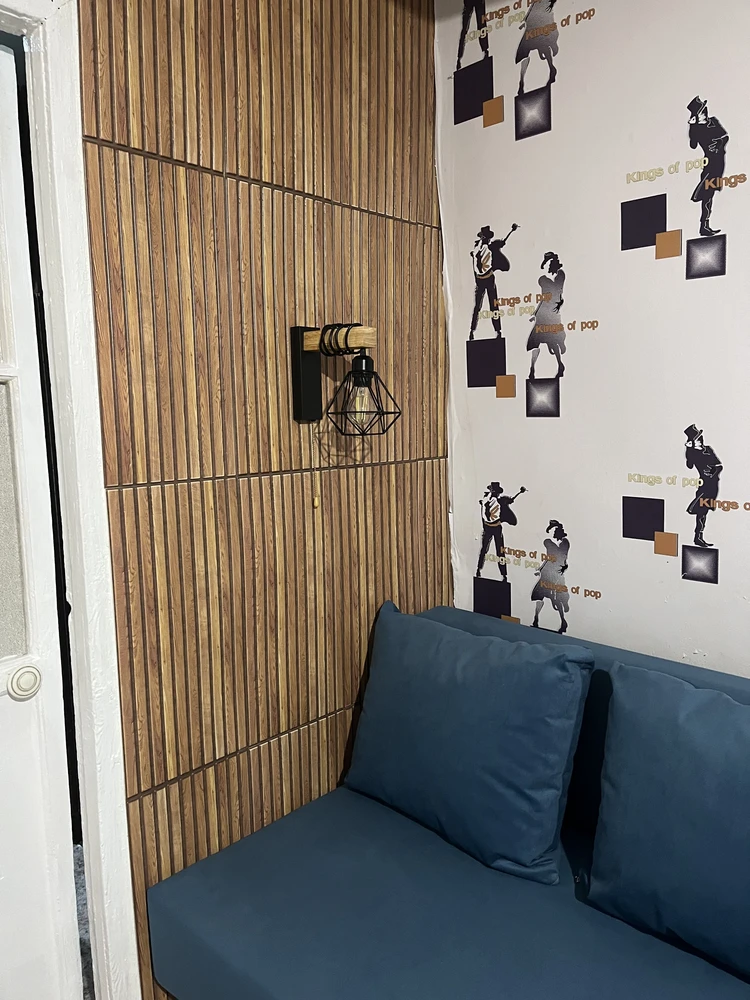 Панель самоклеящаяся 3D RAIL ПВХ 280*600мм 10шт/уп Планка палисандр. Цена указана за 1,68 м²