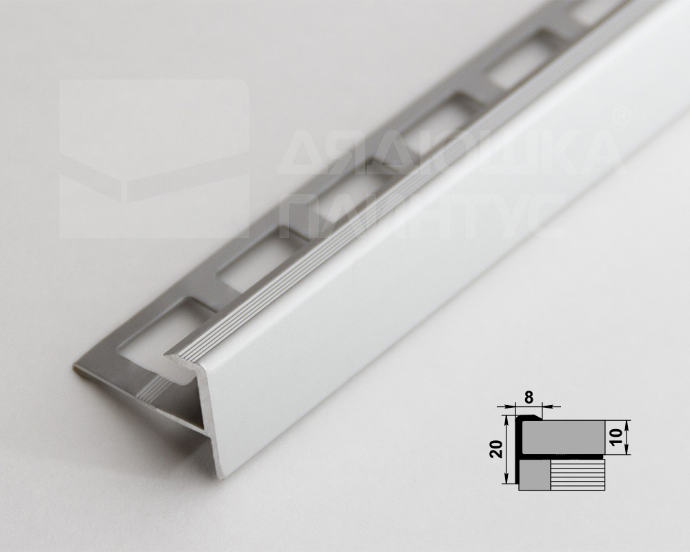 Профиль окантовочный ПУ 13.2700.01л Серебро