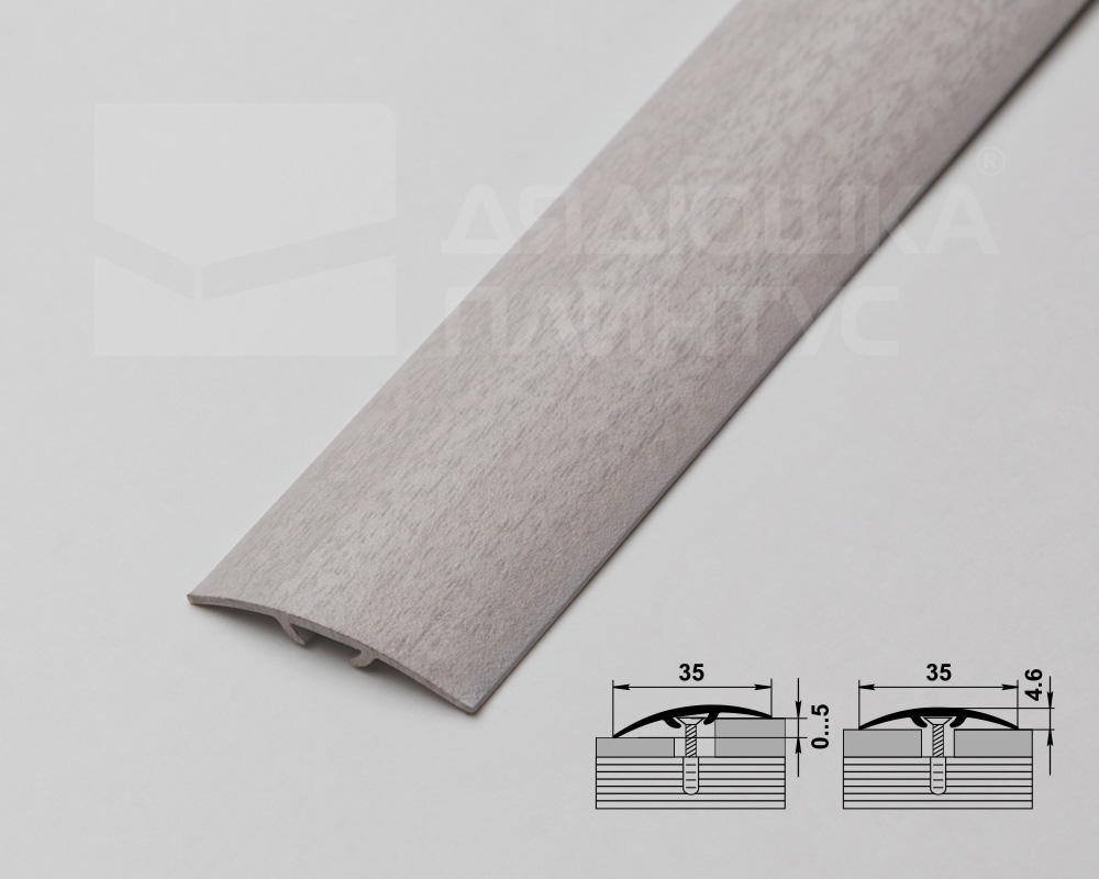 Порог одноуровневый ПС 04-3.1800.106 Ясень белый