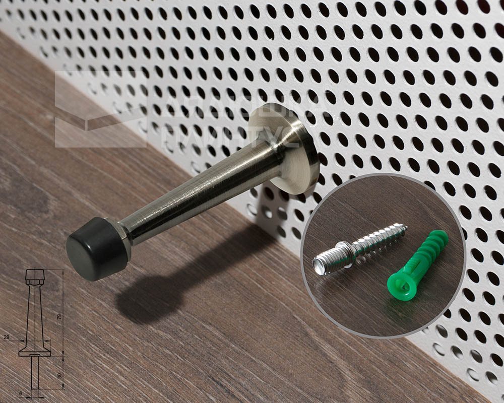 Упор дверной DS-0015-GRF Графит