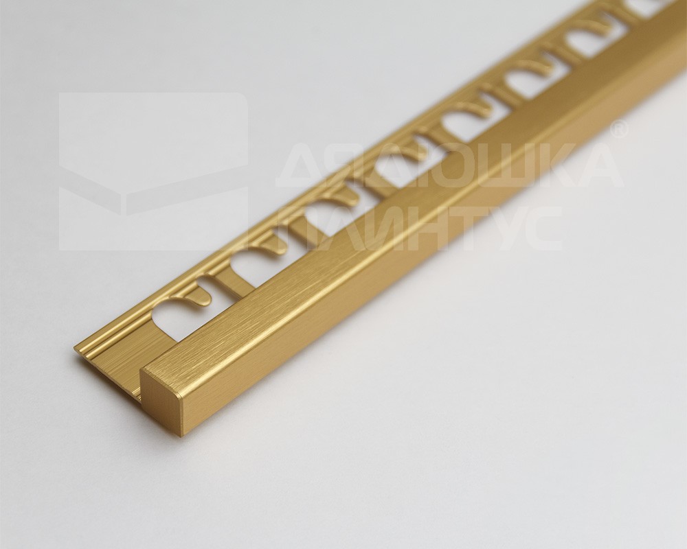 Пробка для прямоугольного профиля 10 мм Крац золото. TPJQSBOS 10/2