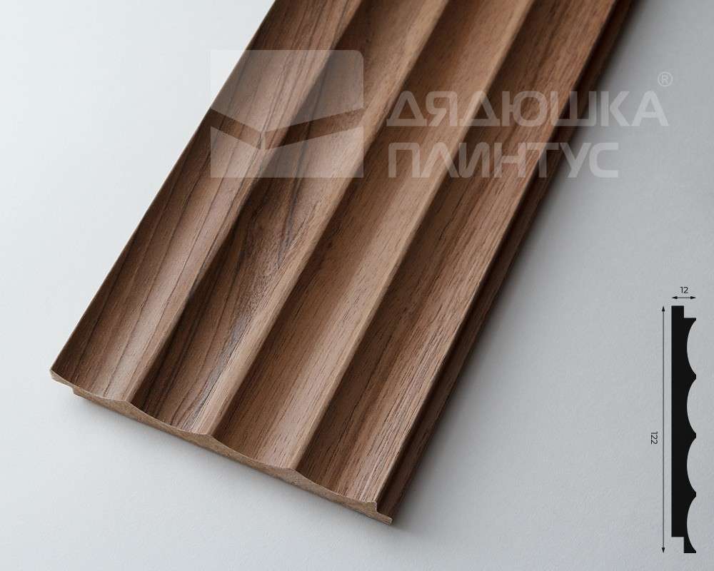 Панель МДФ ACUPAN 61.08.122506.92 волны 12х122х2760 мм Орех светлый