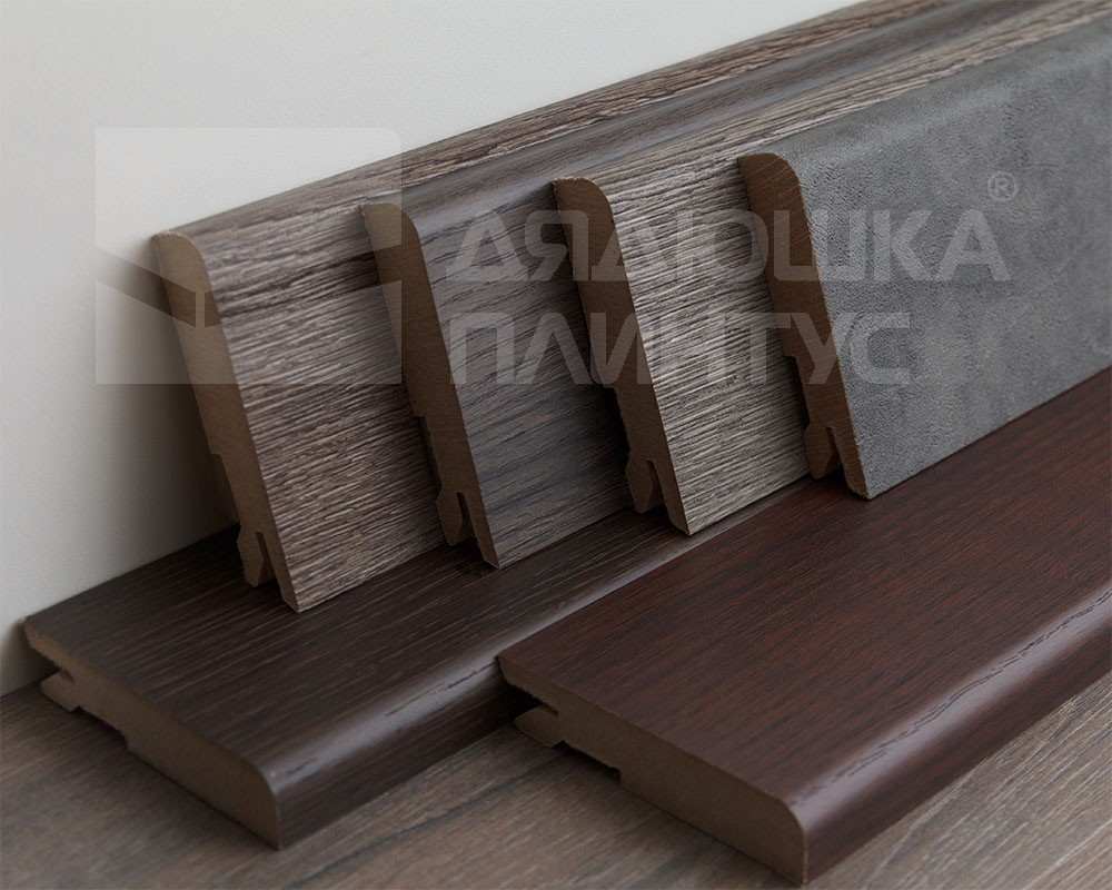 Плинтус МДФ Лука Пл 100-1МДФ.2700.Point line 24054 Филадельфия графит