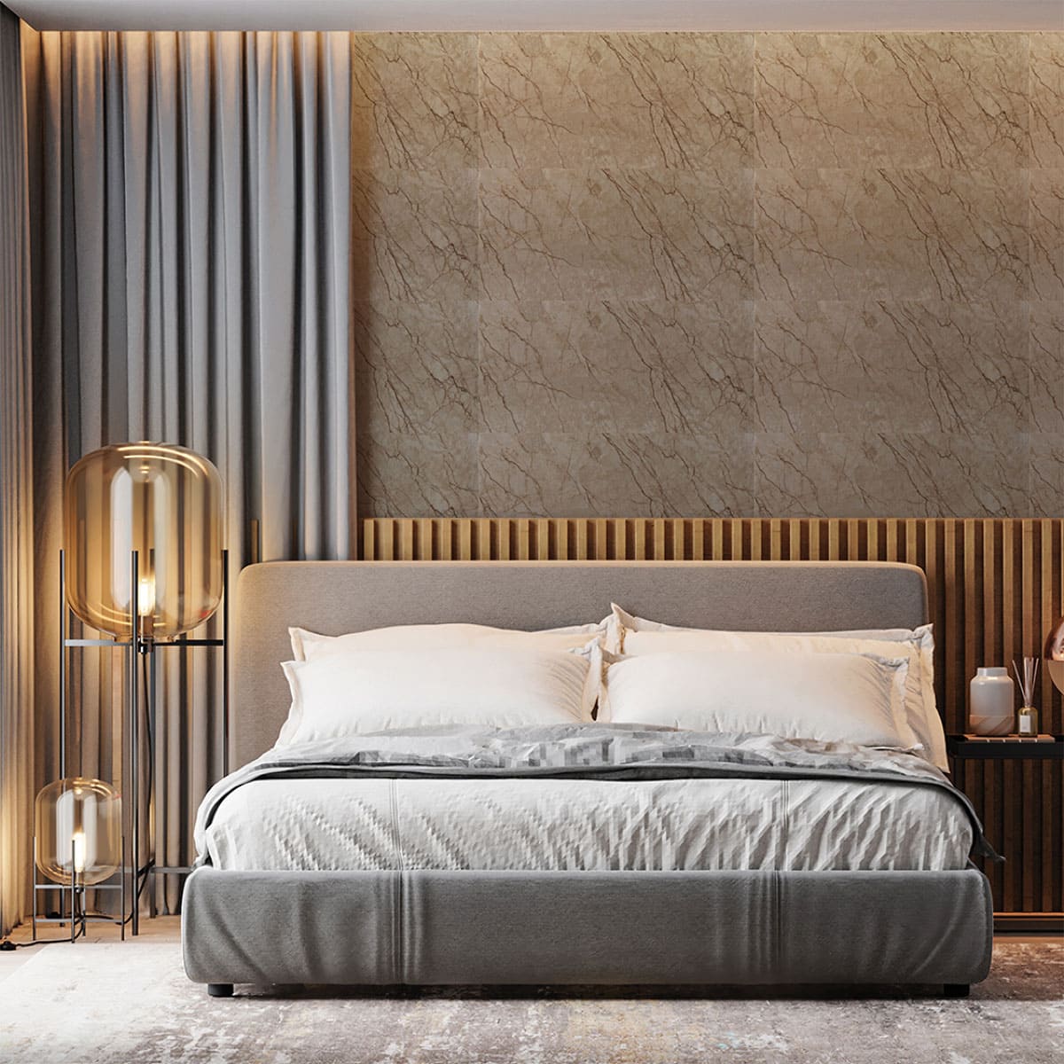 Панель самоклеющаяся ПВХ 300х600 мм 6шт/уп Мрамор Нова Мерит гранд. Цена указана за 1,08 м²