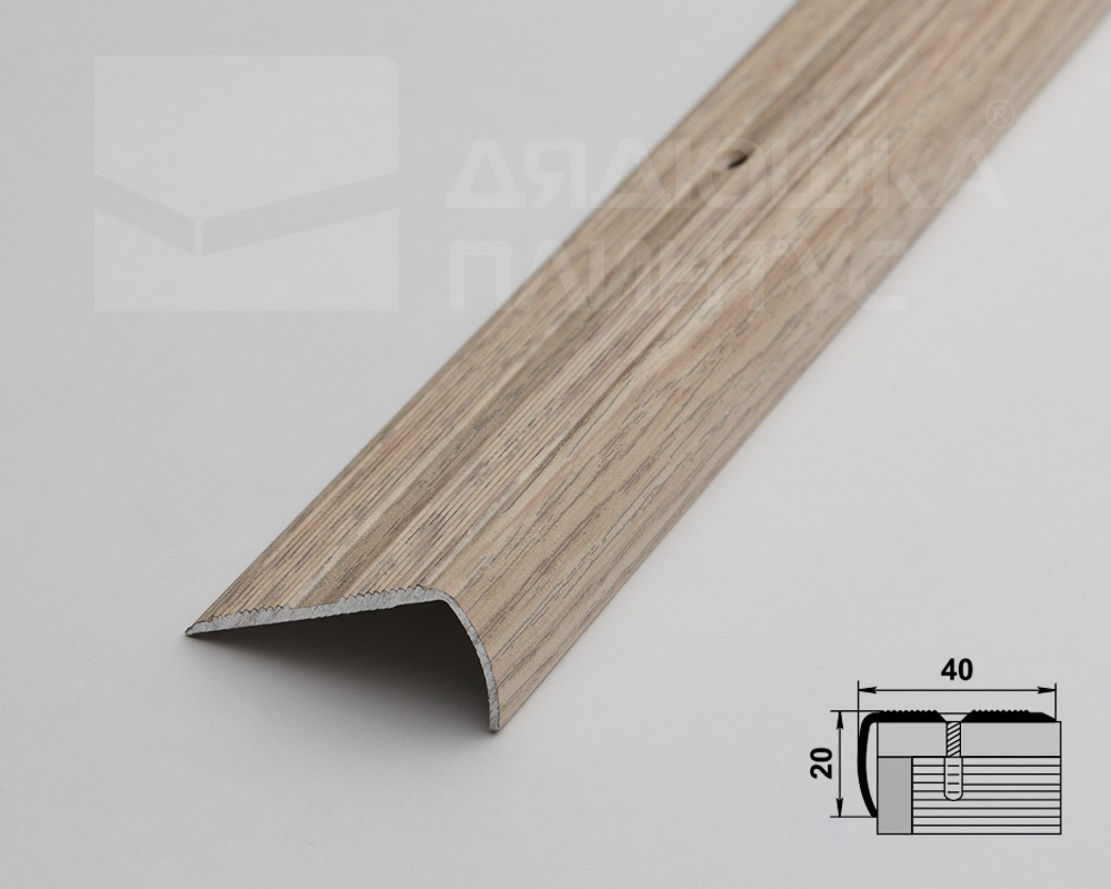 Порог угловой ПУ 06.1800.089 Клен беленый