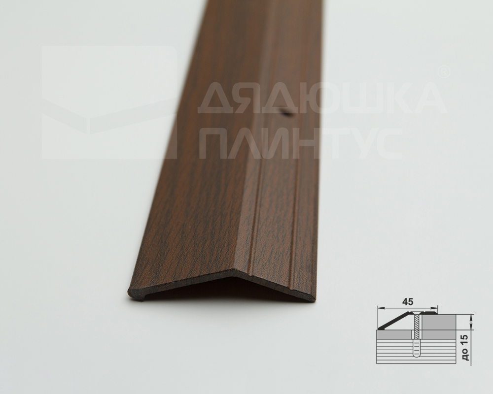 Порог разноуровневый ПР 04.1800.091 Дуб темный