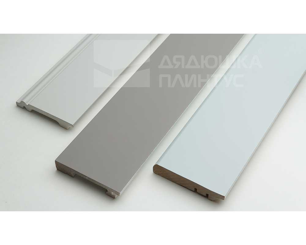 Плинтус МДФ Волшебная палочка 81402 81мм 2,4м. Окрашенная. NCS 0500N