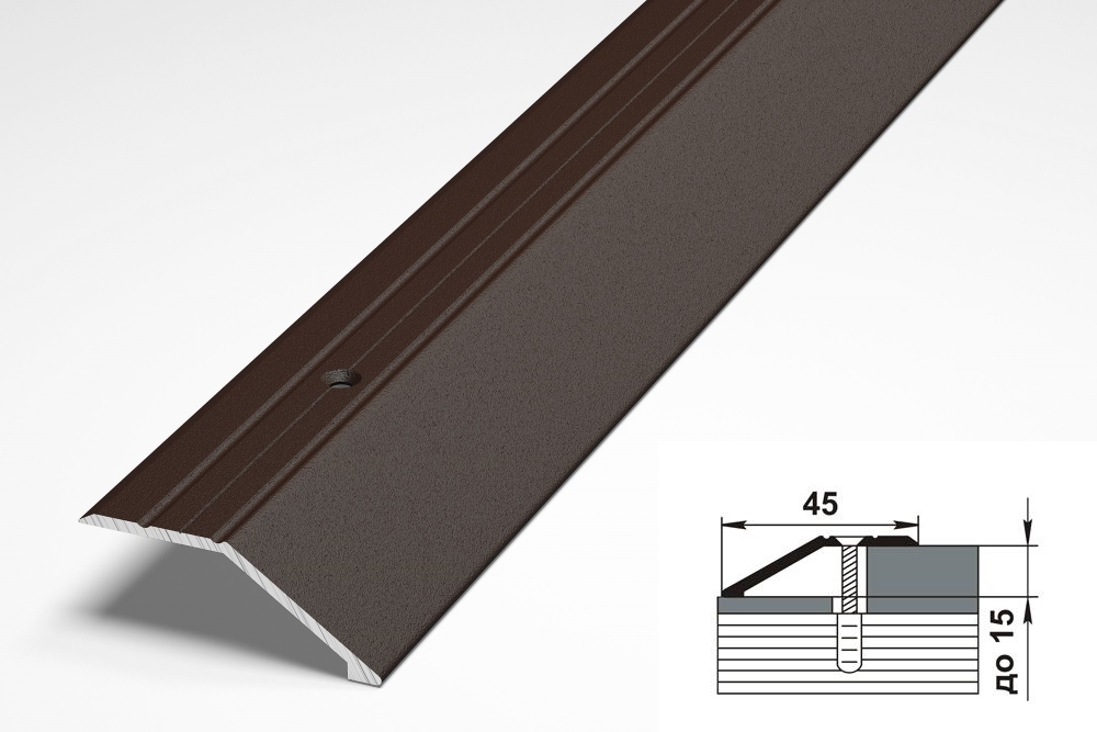 Порог разноуровневый ПР 04.900.03 Шоколад