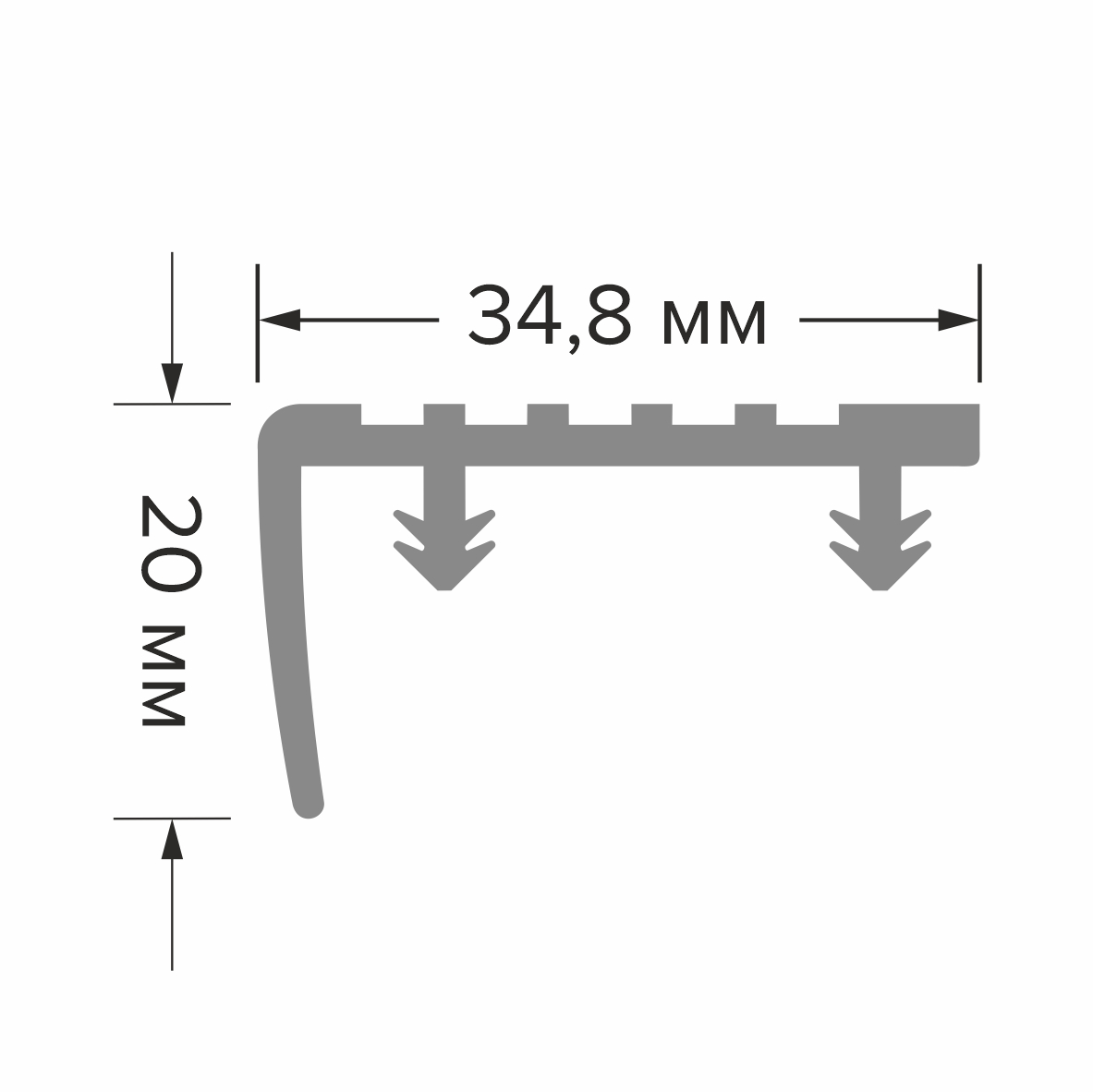 ПВХ-вставка ВПУ 10-1.2500.470 Чёрный