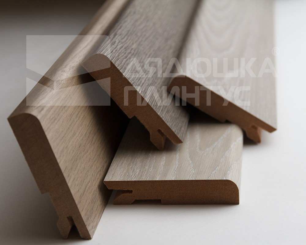 Плинтус МДФ Лука Пл 100-1МДФ.2700.Point line 24064 Бетон лофт графит