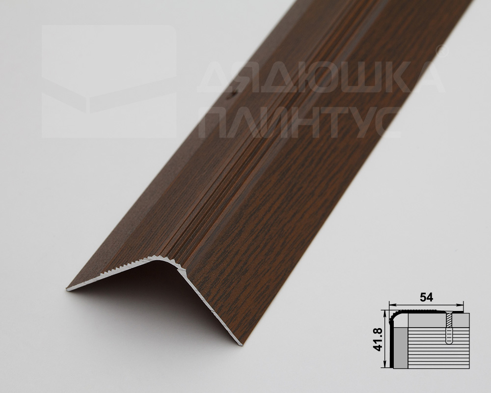 Порог угловой ПУ 02.1800.091 Дуб темный