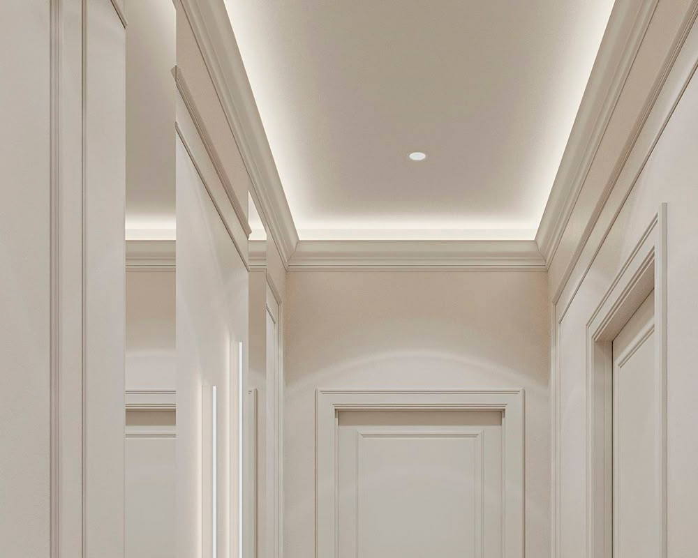 Карниз потолочный NMC WT14 75*50*2000 Белый под покраску