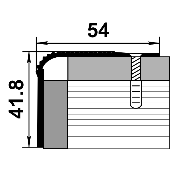 Порог угловой ПУ 02.1800.053 0,9 м Бук беленый