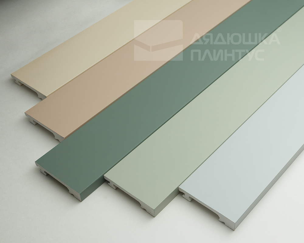 Плинтус из полистирола высокой плотности Волшебная Палочка. Окрашенная. 80мм 2м. NCS 2500-N