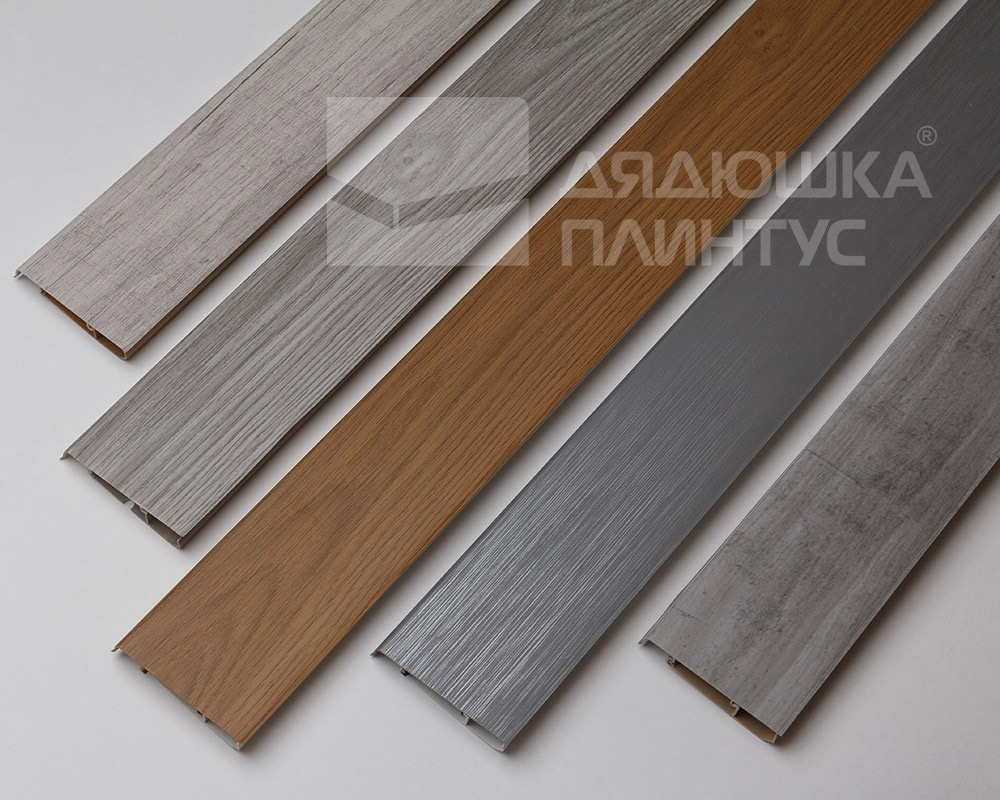 Плинтус ПВХ   MAGIC STIСK 77мм 2,2 м MS109 Лиственница серая