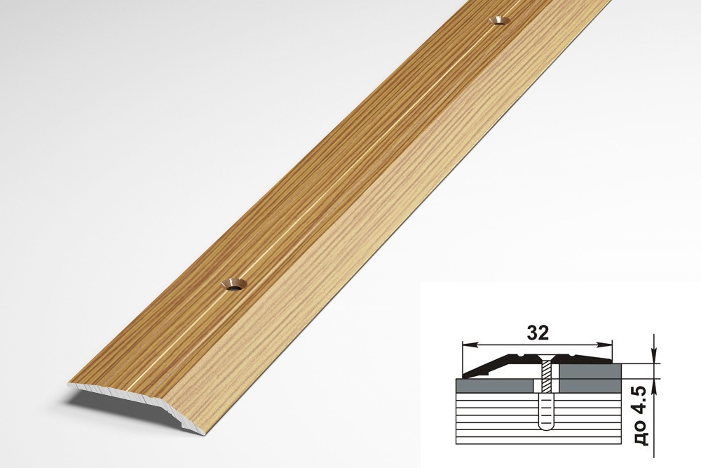 Порог разноуровневый ПР 03.900.076 Бамбук