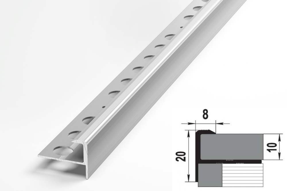 Профиль окантовочный ПУ 13.2700.001 Алюминий