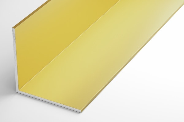 Уголок равнополочный 50*50 мм Уп 17.2000.502л Золото. Цена за 5 штук.