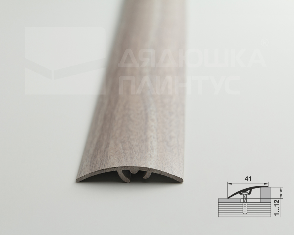 Порог разноуровневый ПР 06.2700.2106 Ясень белый