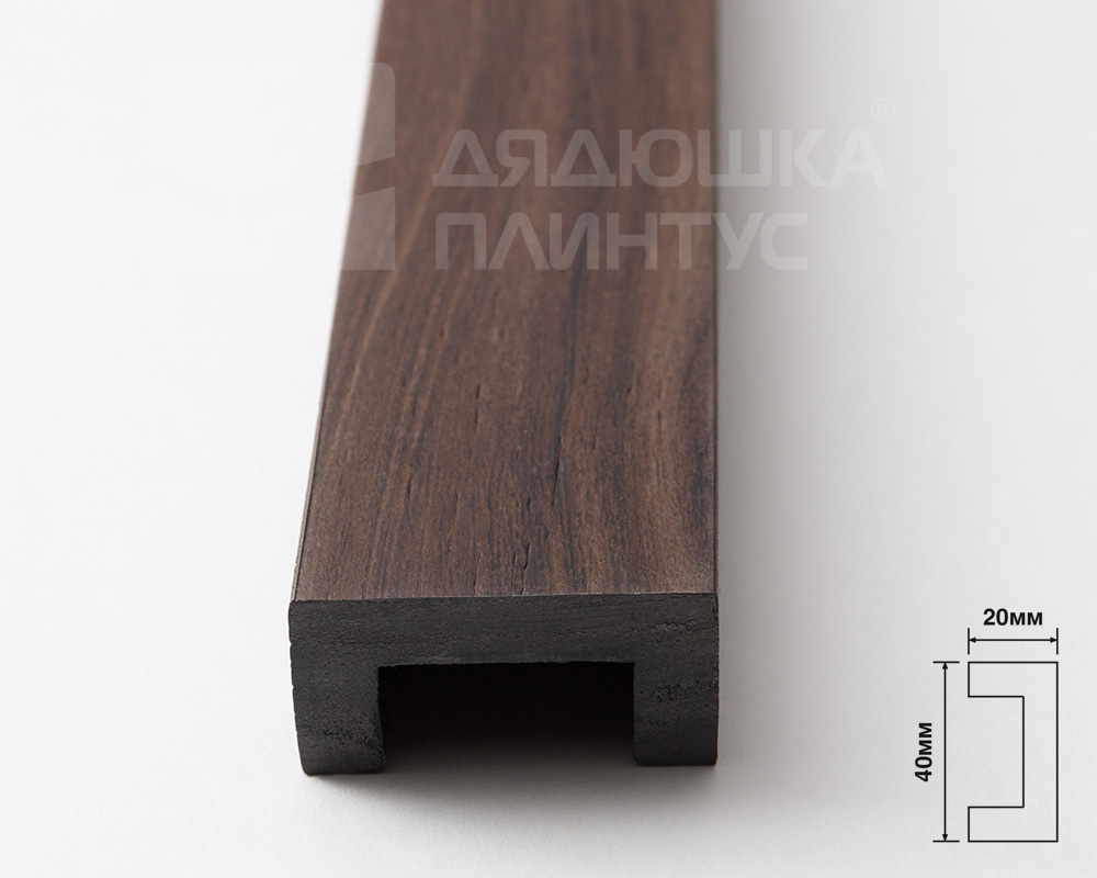 Молдинг из полистирола высокой плотности HI-WOOD LB40 BR395 40х20ммх 2,7м