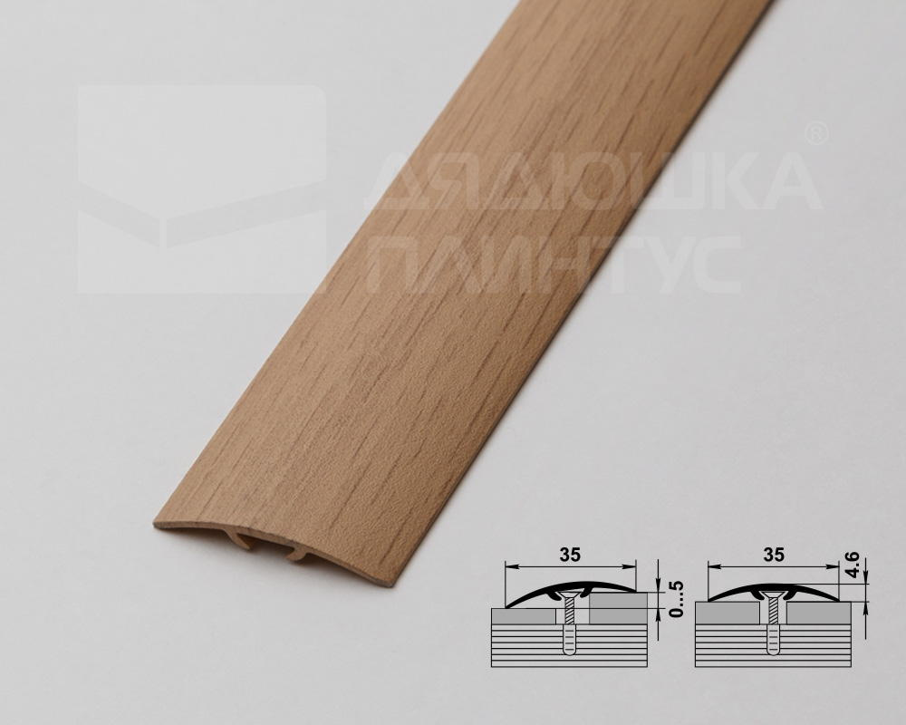 Порог одноуровневый ПС 04-3.2700.2R148 Дуб петровский