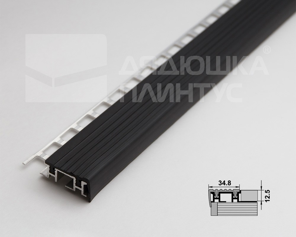 Порог угловой ПУ 10-1.2500.414 Серый