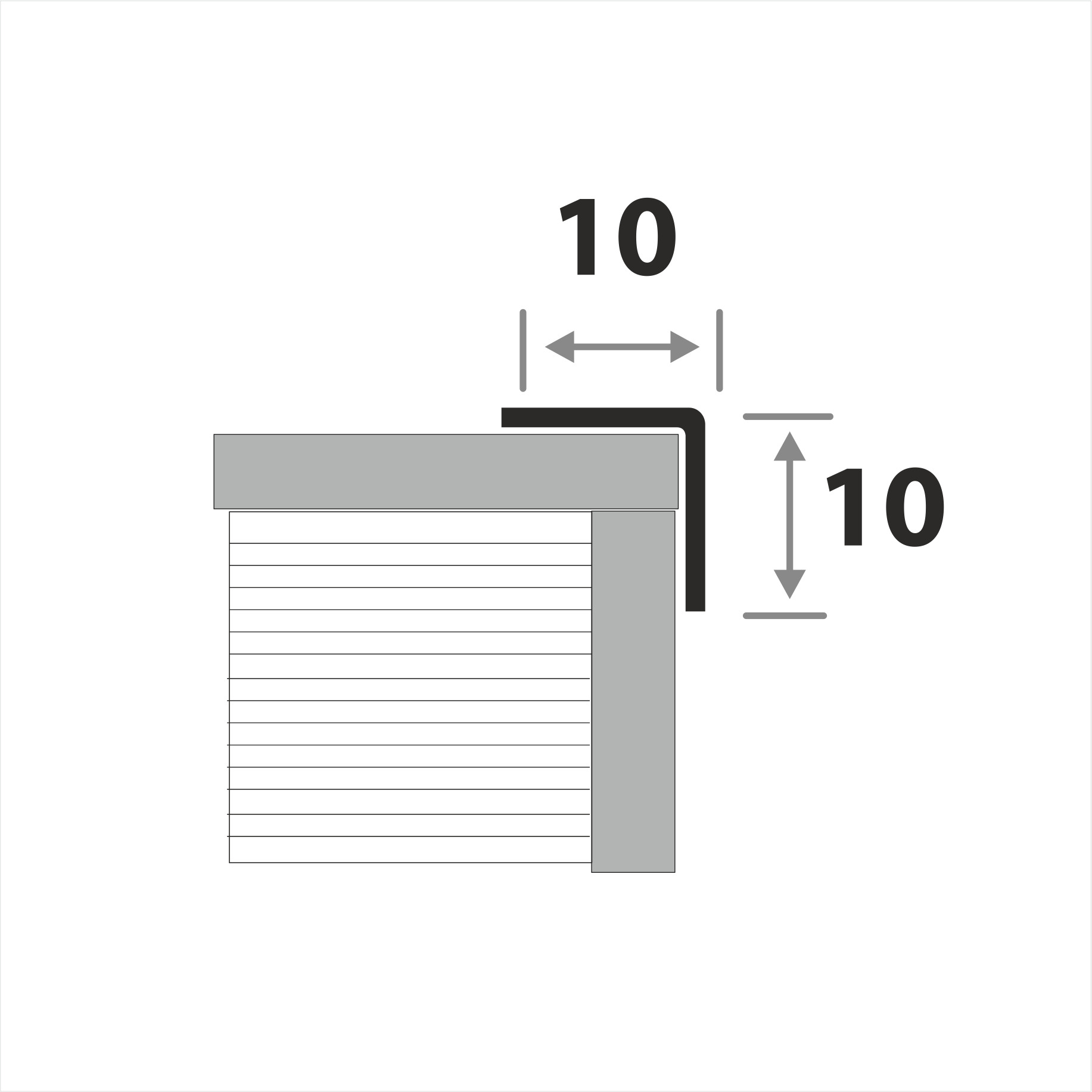 Профиль окантовочный ПУ 10НСК(304).2700.004 2,7 м Бронза