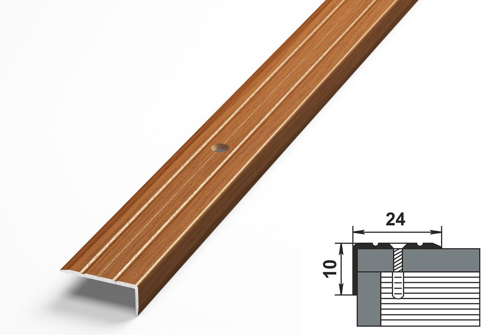 Порог угловой ПУ 01.900.092 Вишня