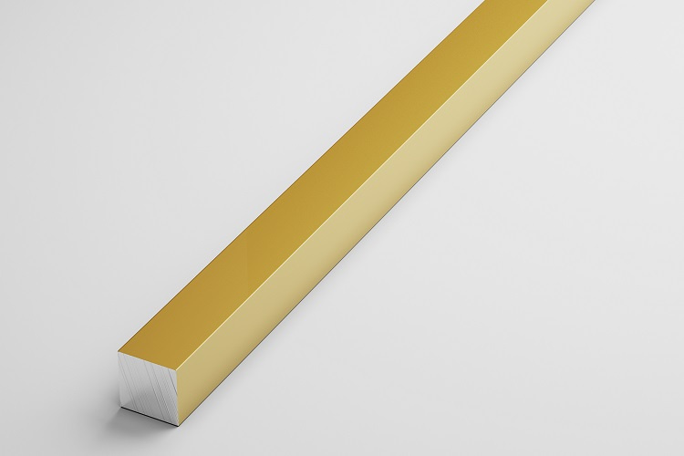 Штанга квадратная 12*12 мм ШКв 12.2000.502л Золото. Цена за 5 штук.