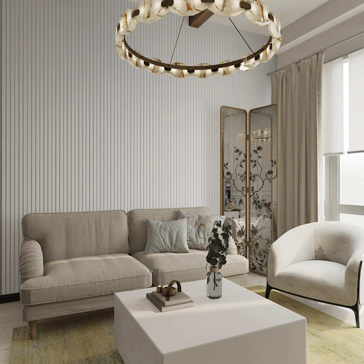 Панель вспененный полистирол ГРЕЙС 3D RAIL 120*2700 мм.  Береза