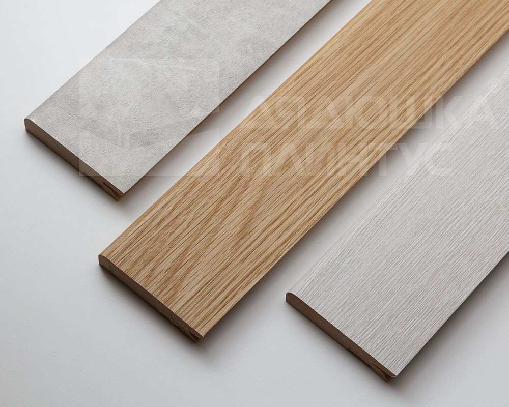 Плинтус МДФ Лука Пл 80МДФ.2700.Point line 24012 Дуб светло-серый