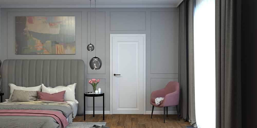 Плинтус МДФ Волшебная палочка 81402 81мм 2,4м.  Окрашенная. RAL 9003