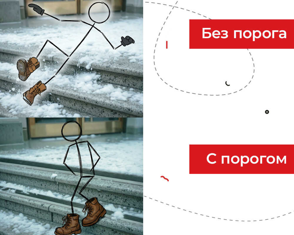 Порог одноуровневый ПС 08.2700.001ж. Без покрытия