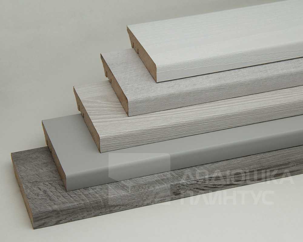 Плинтус МДФ Волшебная палочка Гарден 60 мм.228 Дуб Слоновая кость