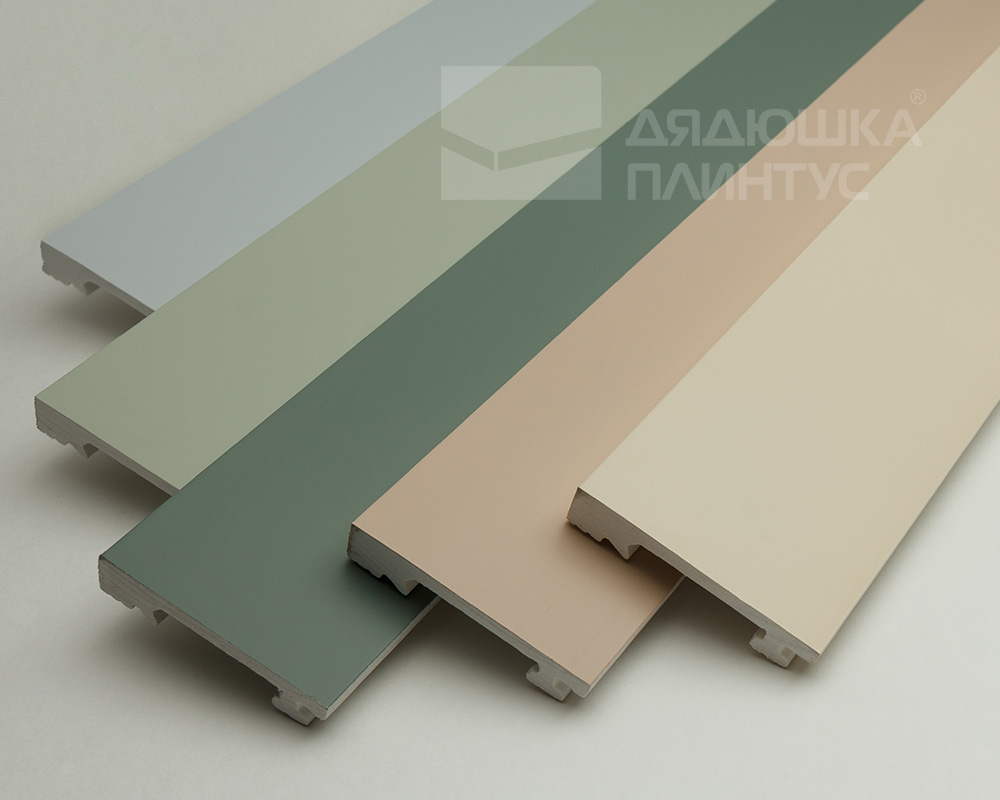 Плинтус из полистирола высокой плотности Волшебная Палочка. Окрашенная. 80мм 2м. NCS 2500-N