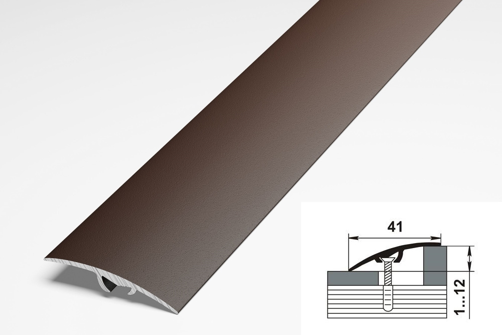 Порог разноуровневый ПР 06.900.03 Шоколад