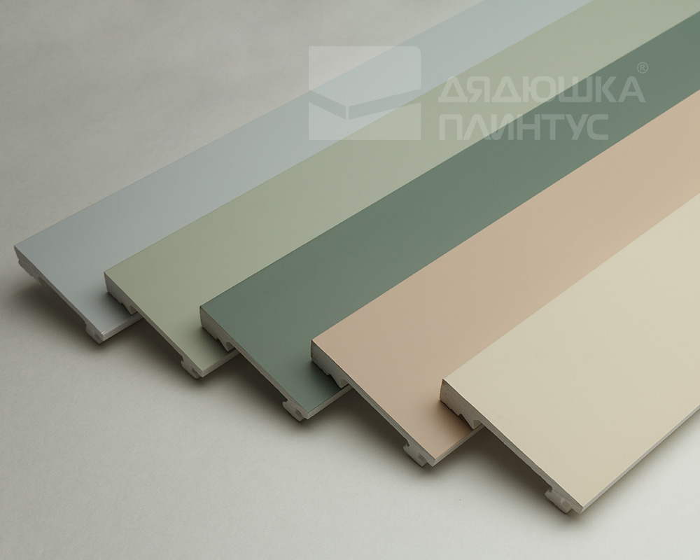 Плинтус из полистирола высокой плотности Волшебная Палочка. Окрашенная. 80мм 2м. NCS 1002-Y