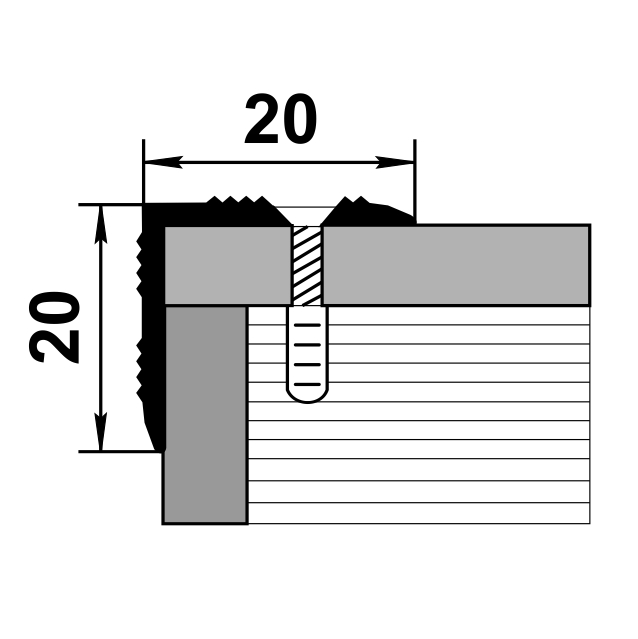Порог угловой ПУ 05.1800.051 0,9 м Сосна жемчужная. Цена за 6 штук
