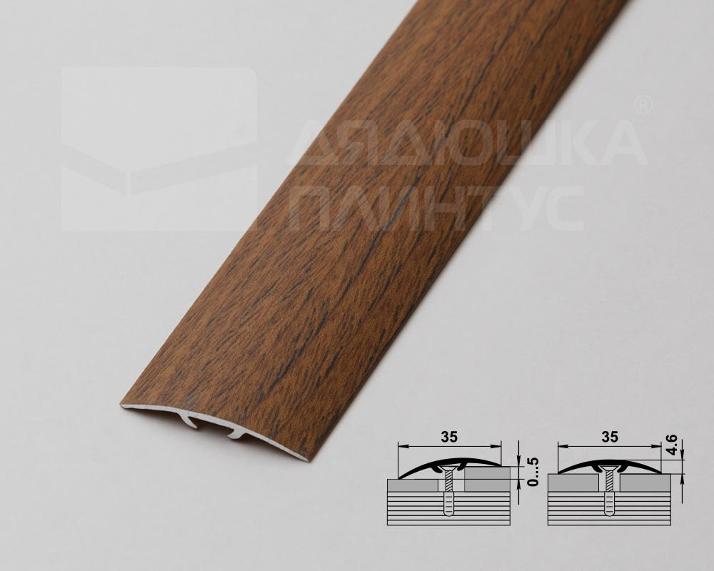 Порог одноуровневый ПС 04-3.1800.R170 Дуб венеция