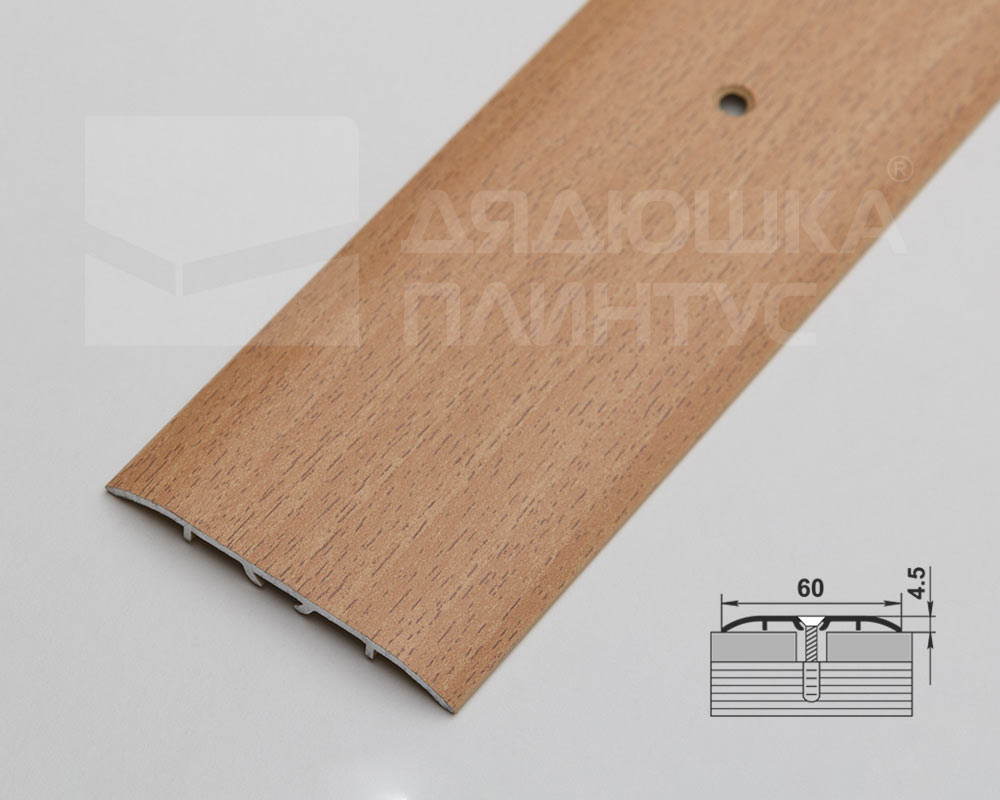 Порог одноуровневый ПС 07-1.900.043 Бук кантри