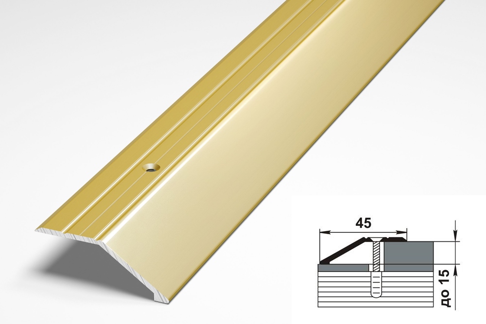 Порог разноуровневый ПР 04.2700.202л Золото