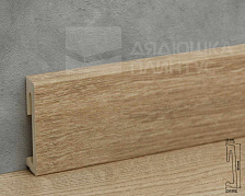 Плинтус напольный Salag Alpha 60*15*2200 мм AP6139 Дуб ария